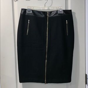 ANN TAYLOR Wool Zipper Skirt